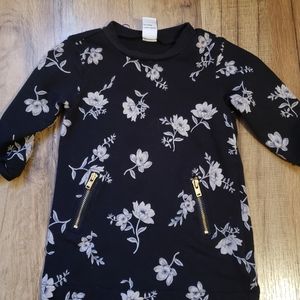 5/$20 black floral dress 3/6m